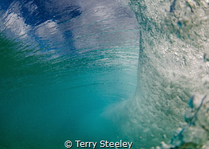 Inside the pipe, Hawaii by Terry Steeley 
